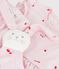 Babies' dress and comforter gift set in flower-printed cotton pink/multicolor