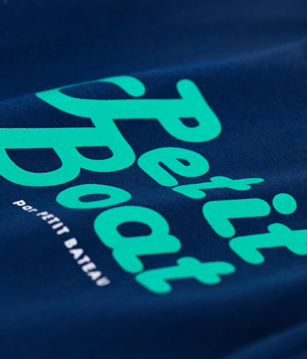 Boys' Short-Sleeved Cotton T-Shirt blue