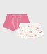 Pack of children's horse-print cotton boxers with covered waistbands