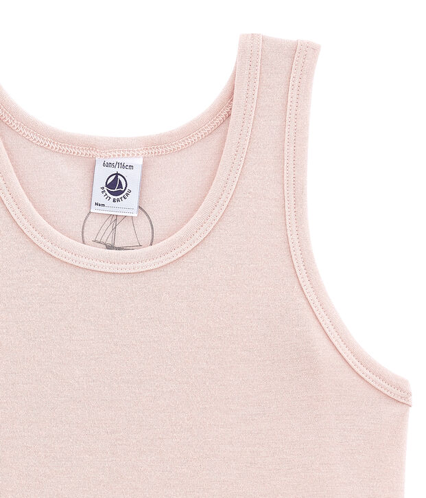 Little girl's vest top in wool and cotton JOLI