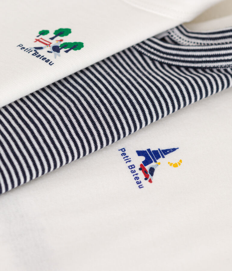 Babies' Sleeveless Cotton Bodysuits - 3-Pack multicolor