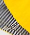 Baby rain cape in cotton and coated knit fabric yellow