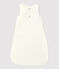 Unisex Organic Cotton Velour Baby Comforter MARSHMALLOW white