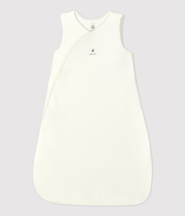 Unisex Organic Cotton Velour Baby Comforter MARSHMALLOW white