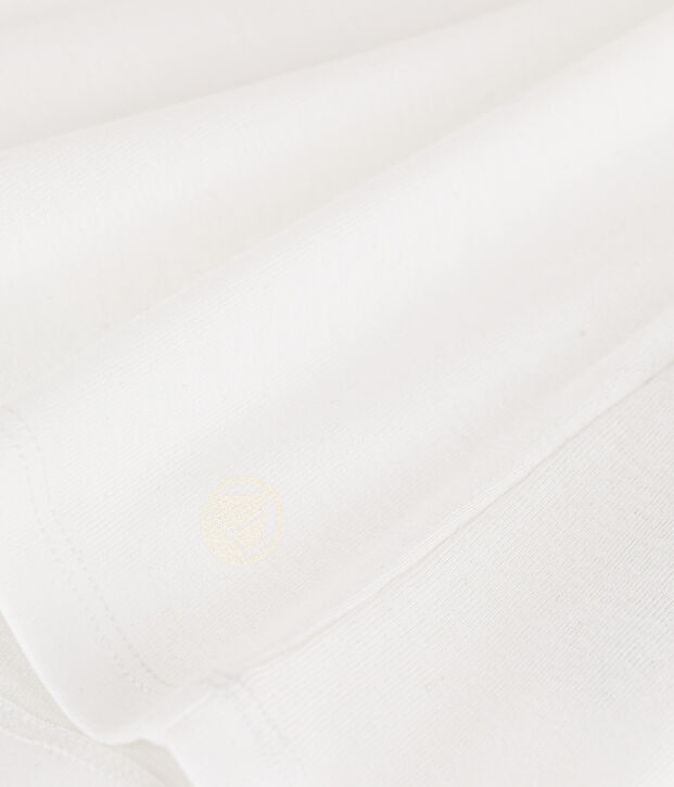 Women's short-sleeved rib knit Iconic Cocotte T-shirt white