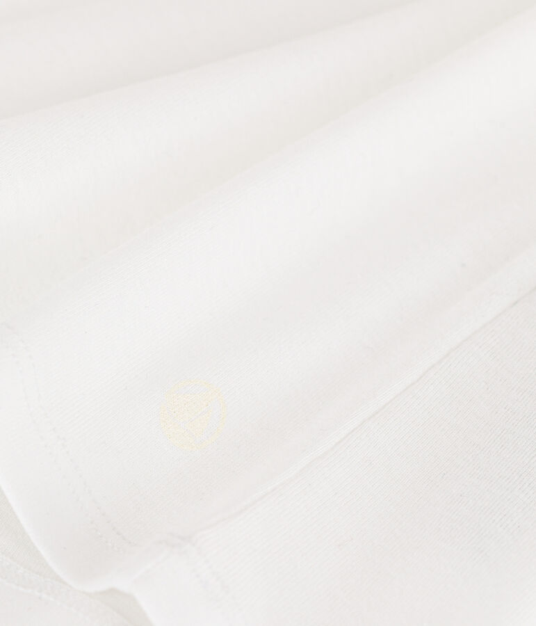 Women's short-sleeved rib knit Iconic Cocotte T-shirt white