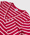 Women's iconic V-neck T-shirt TERKUIT red/MARSHMALLOW white