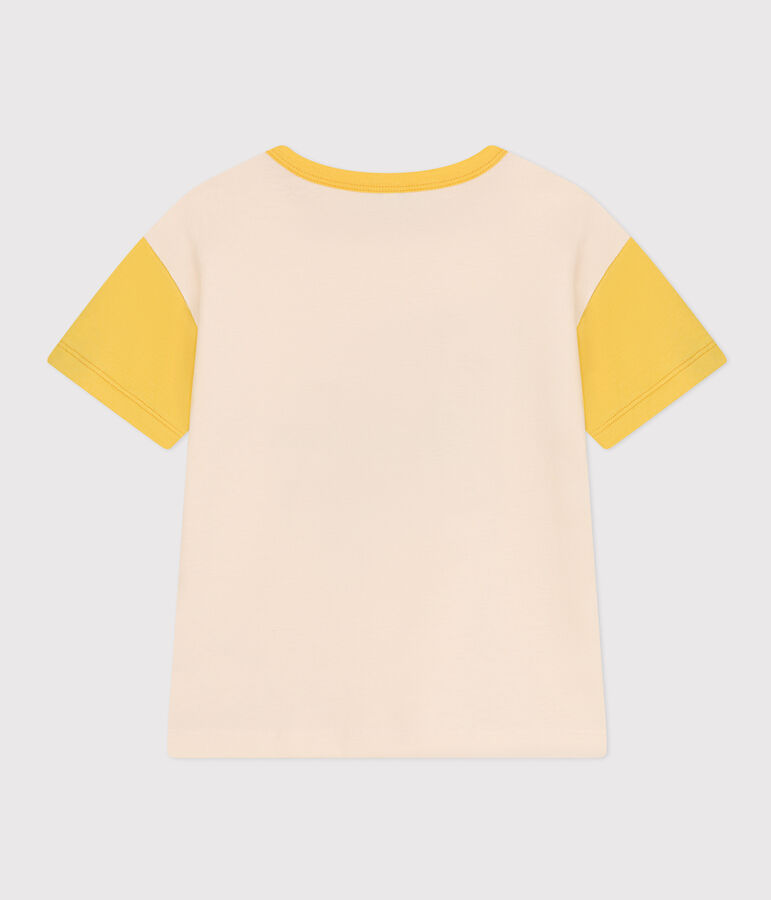 Boys' Printed Jersey T-shirt Ecru/yellow
