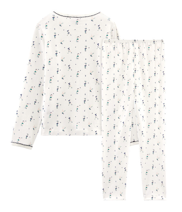 Girls' Pyjamas white/multicolor