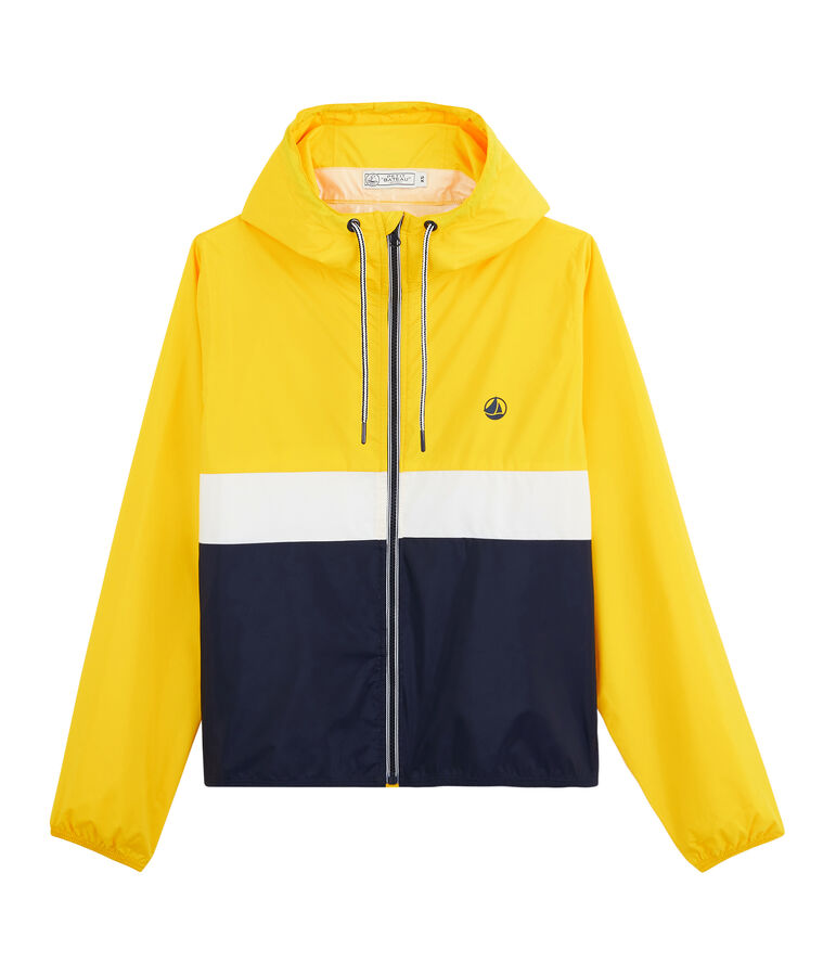 Unisex Short Windbreaker blue/white/yellow