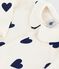 Babies' printed cotton footless pyjama suit MILK blue/SOIR