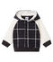 Baby Boys' Checked Knit Sweatshirt with Sheepskin Sherpa CITY black/MULTICO CN white