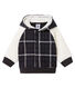 Baby Boys' Checked Knit Sweatshirt with Sheepskin Sherpa