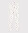 Children's floral print cotton leggings MARSHMALLOW white/MULTICO white