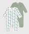 Babies' printed cotton footless pyjama suit - 2-Pack variante 1