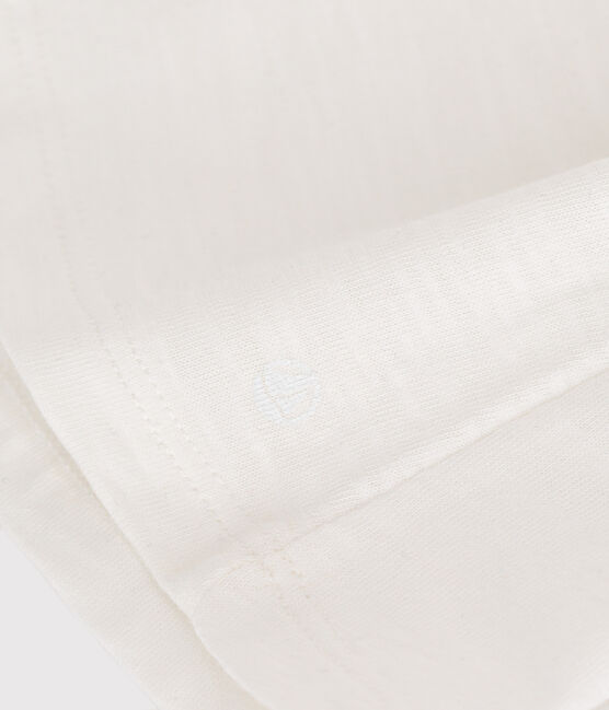 Babies' Sleeveless Cotton Blouse MARSHMALLOW white