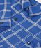 Children's checked cotton shirt blue/ecru