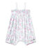 Baby girl's print romper ECUME white/ROSE pink/MULTICO