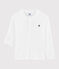 Boys' Cotton and Linen Blend T-Shirt MARSHMALLOW white