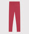 Girls' Elastane Jersey Leggings PAPI pink