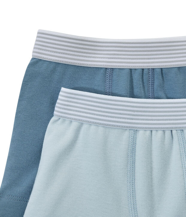 Set of 2 boy's plain boxers white