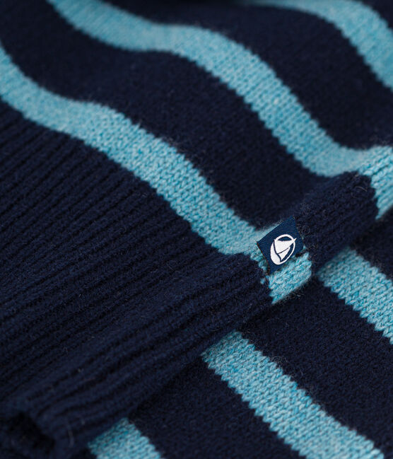 Women's' Woollen Breton Pullover SMOKING /AZUL