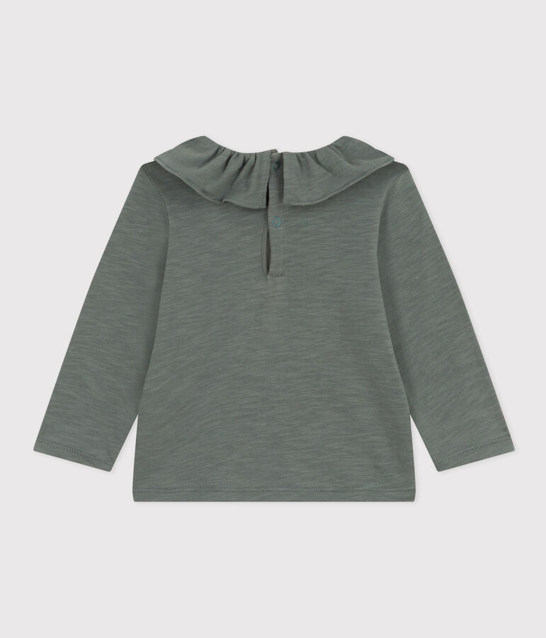 Babies' Long-Sleeved Slub Jersey Blouse green