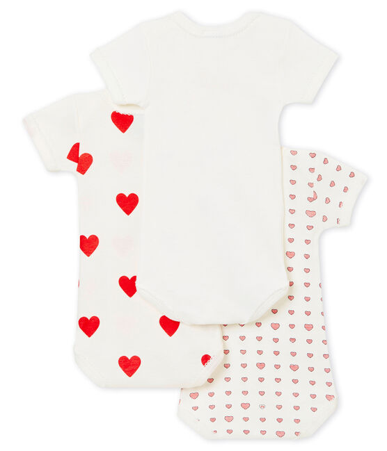 Baby girl's short sleeved body trio variante 1