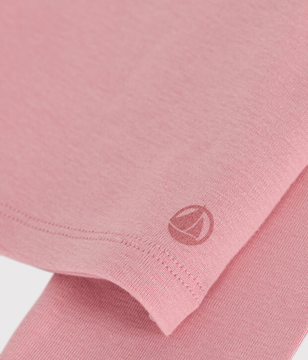 Children's plain cotton cardigan pink