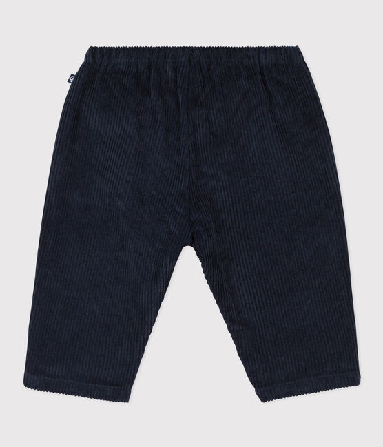 Babies' Wide Ribbed Corduroy Trousers SMOKING blue