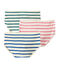 Set of 3 high 2x2 rib knickers woman . white