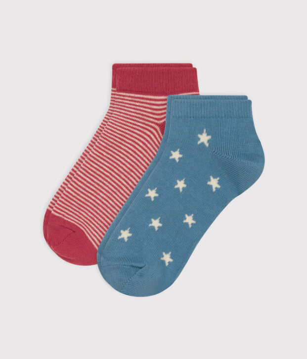 Children's Cotton Jersey Starry Socks - 2-Pack multicolor