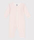 Babies' footless floral cotton pyjamas suit