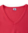 Women's original rib V-neck T-shirt GEISHA pink