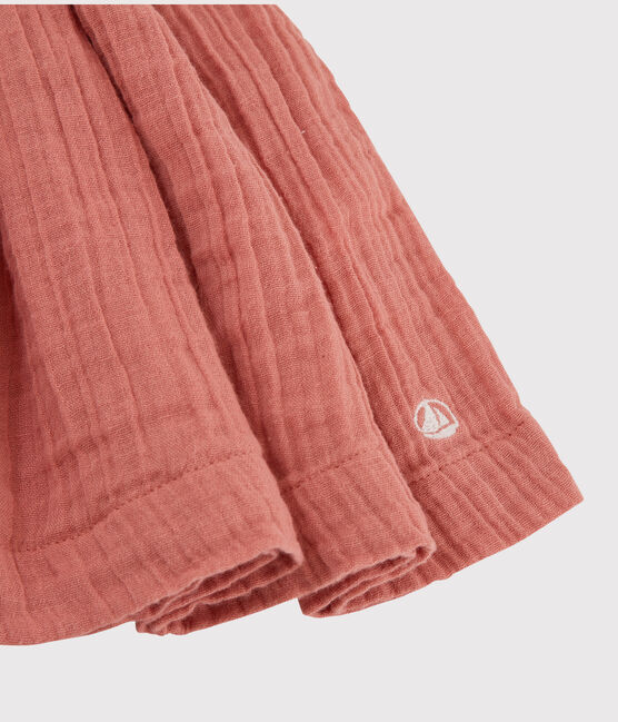 Girls' Organic Cotton Gauze Dress PAPAYE pink