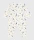 Babies' Paris-print footless cotton pyjama suit