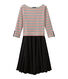 Women's trompe l'oeil dress