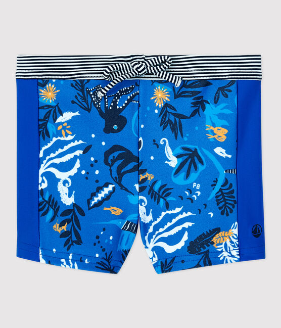 Baby Boys' Eco-Friendly Swim Shorts SURF blue/MULTICO white