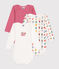 Babies' long-sleeved cotton Christmas bodysuits - 3-pack variante 1