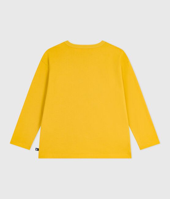 Children's long-sleeved printed cotton T-shirt NAPLES yellow