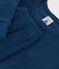 Children's plain pyjamas in brushed terry towelling INCOGNITO blue