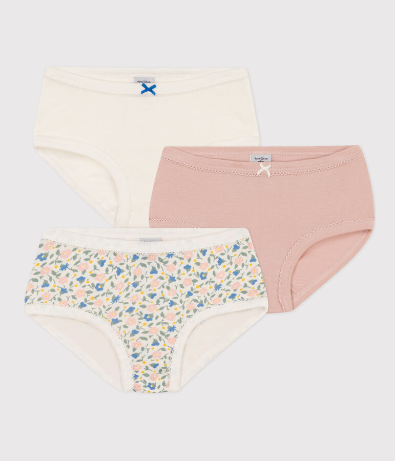Girls' Floral Cotton Briefs - 3-Pack multicolor