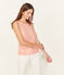 Women's iridescent linen sleeveless top ROSAKO pink/COPPER pink