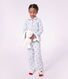Children's buttoned heart pattern cotton pyjamas