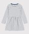 Robe manches longues en molleton enfant fille BELUGA grey/MEDIEVAL blue