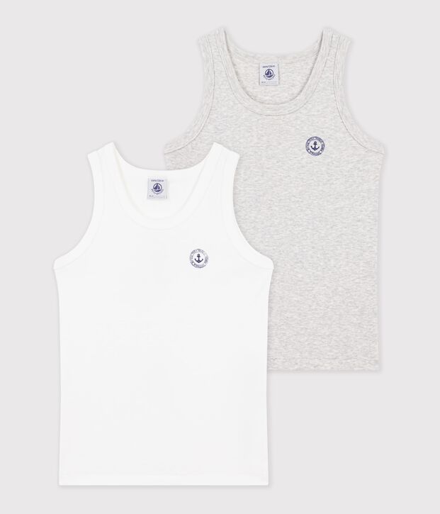 Lot de 2 d&eacute;bardeurs en coton multicolor
