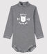 Baby's long-sleeved roll-neck bodysuit