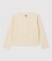 Girls' Cotton Cardigan AVALANCHE Ecru