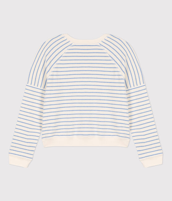 Women's Cotton Sweatshirt AVALANCHE white/SKY CHINE