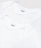 Babies' White Long-Sleeved Bodysuits - 2-Pack MARSHMALLOW white